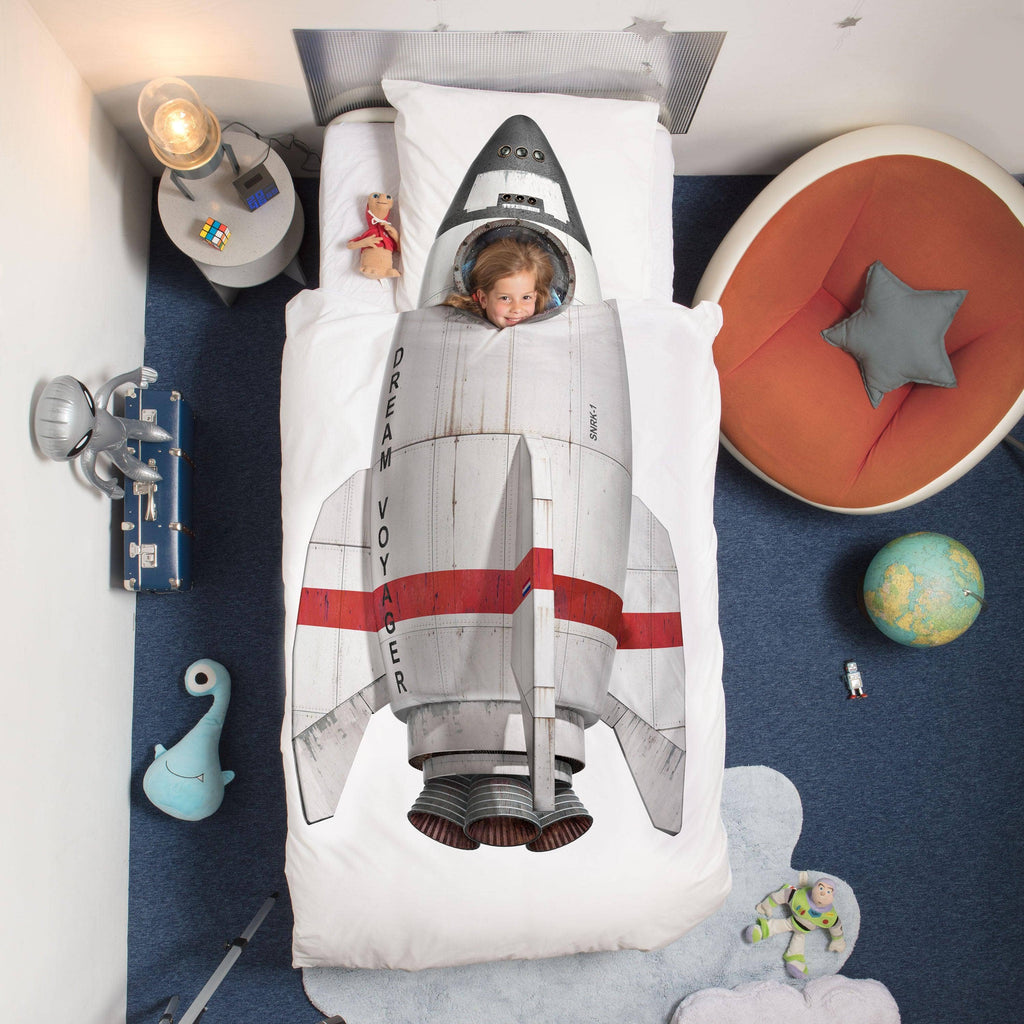 Rocket duvet cover set: Twin (68" x 86" + 1 standard Pillowcase)