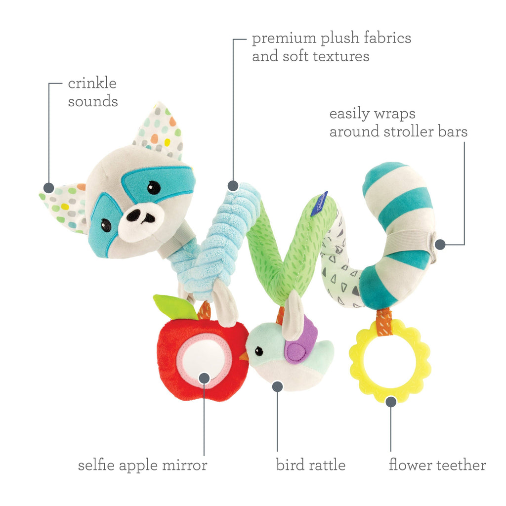 Spiral Activity Toy Raccoon