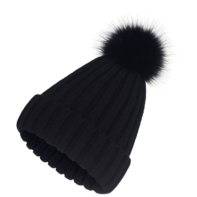 Pom Knit Beanie