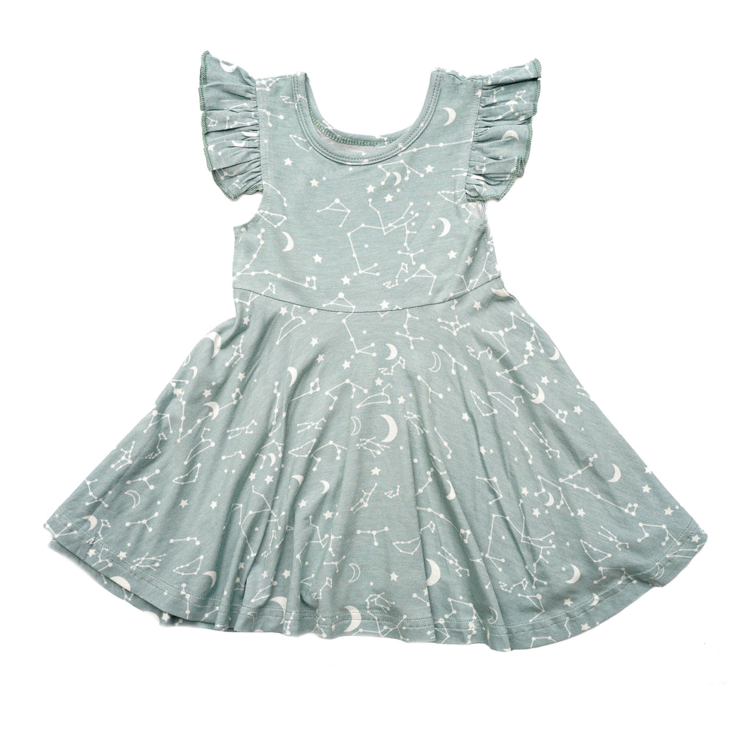 Stargazer Bamboo Twirl Dress Girl Dress