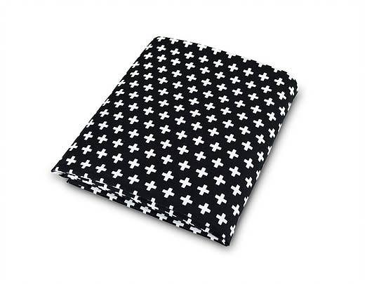 Cross Crib Sheet - Black