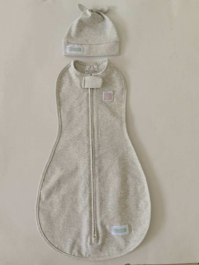 Rose Quartz Baby Swaddle + Hat