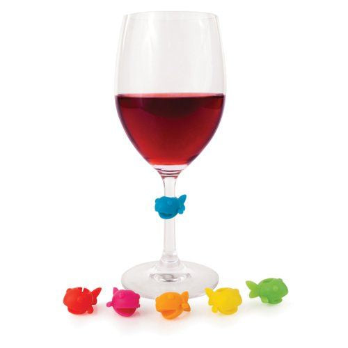 Guppy™: Silicone Wine Charms