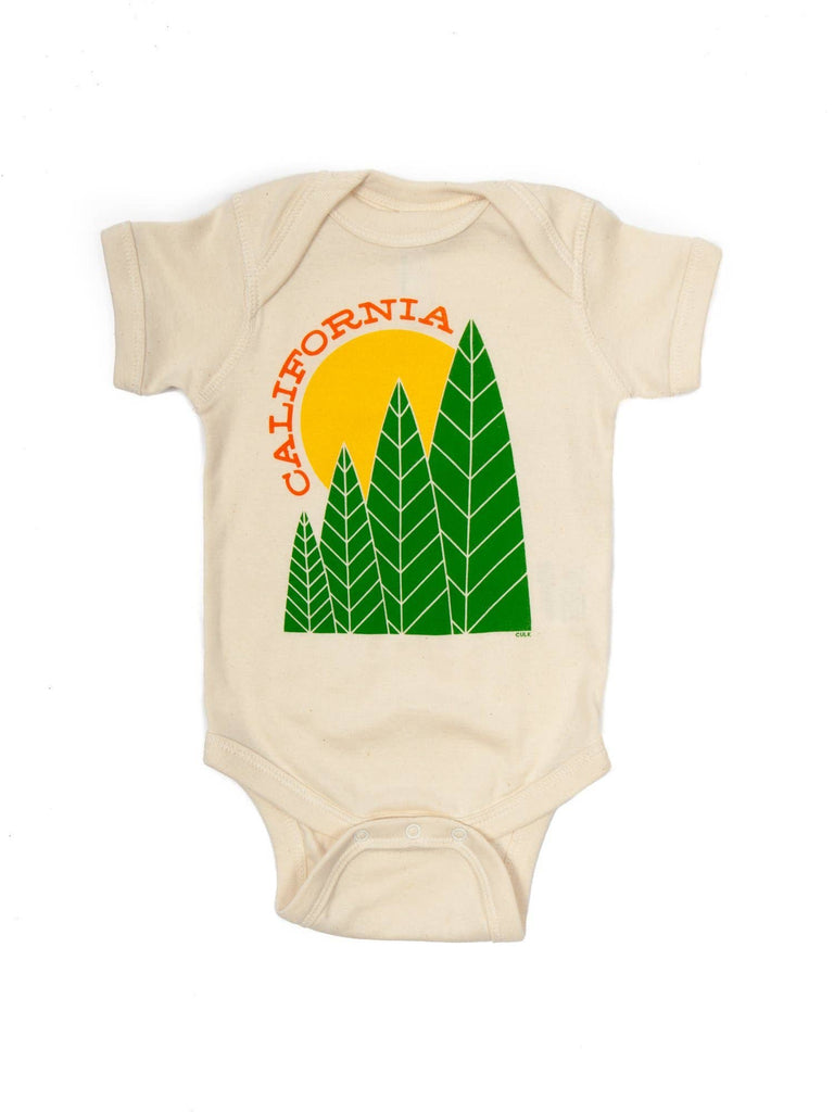 California Tree Sun Baby Onesie