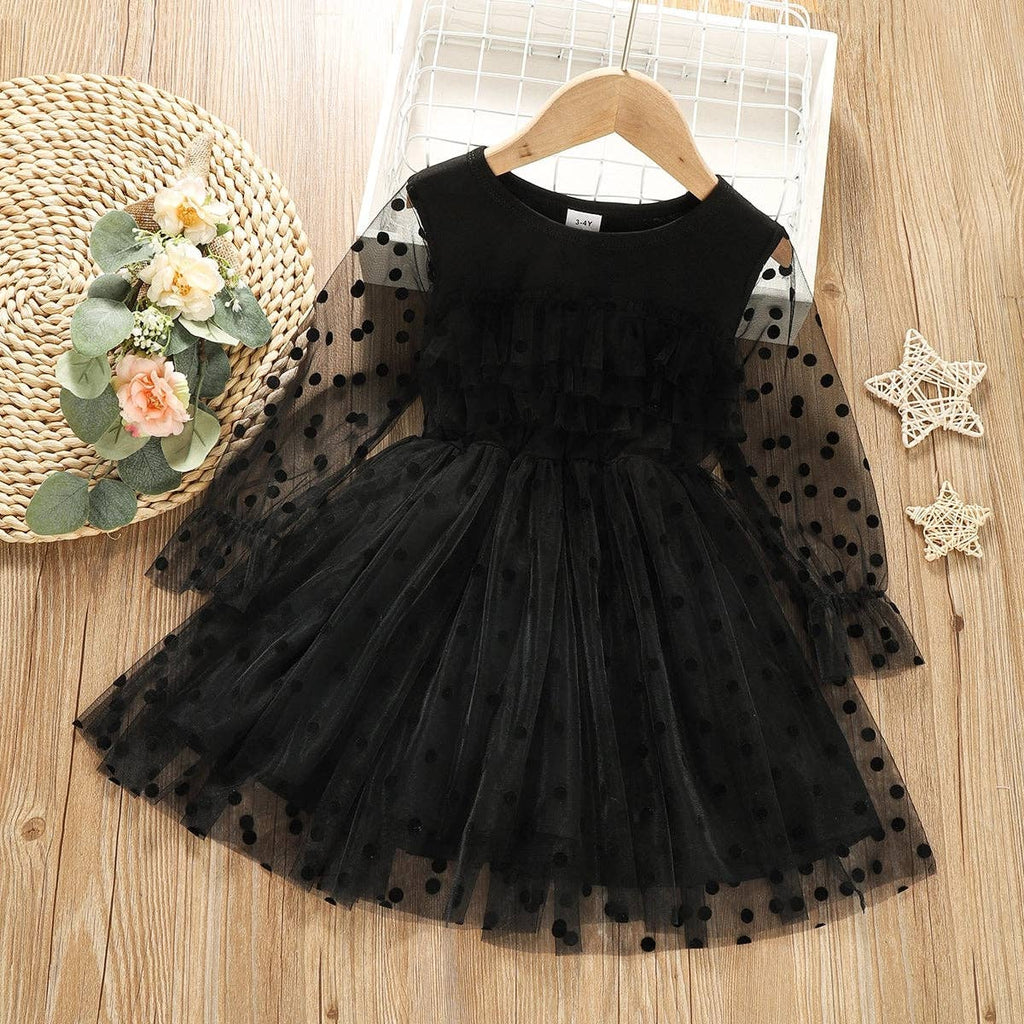 Baby Layered Tutu Dress: Black / 18-24 Months