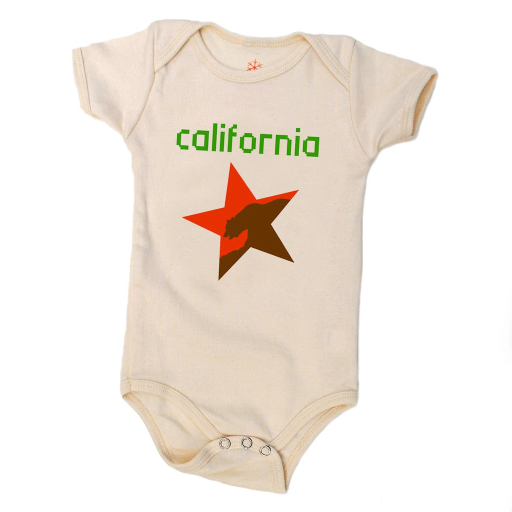 California Star - Natural Organic Onesie