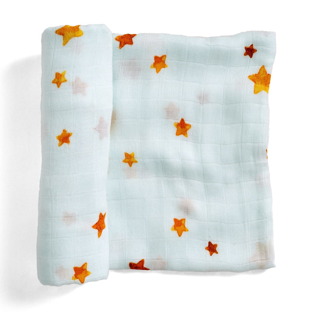 Bamboo Baby Swaddle - Stars Print - Goodnight Wonderland