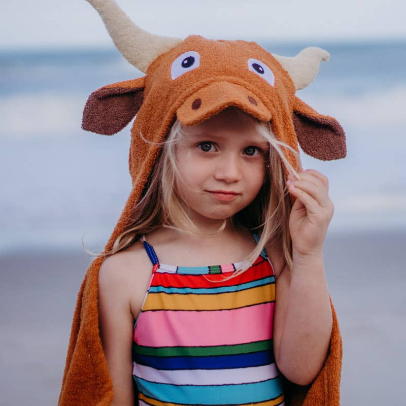 Longhorn hooded towel