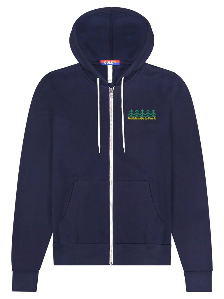 Golden Gate Park Zip-up Hoodie Navy