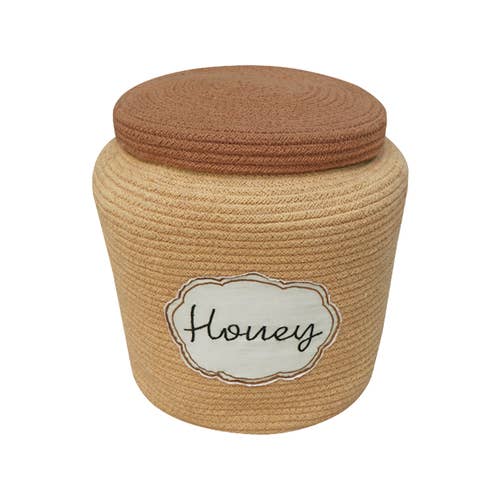 Basket Honey Pot