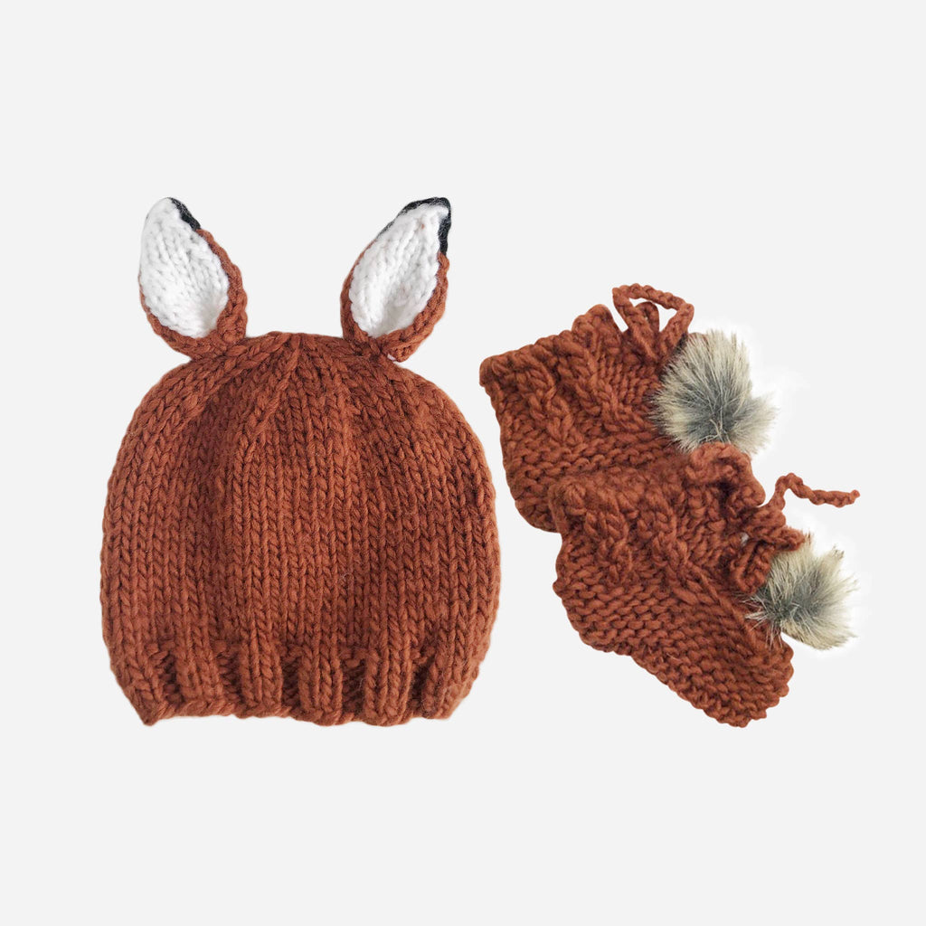 Fox Hat & Booties 0-6