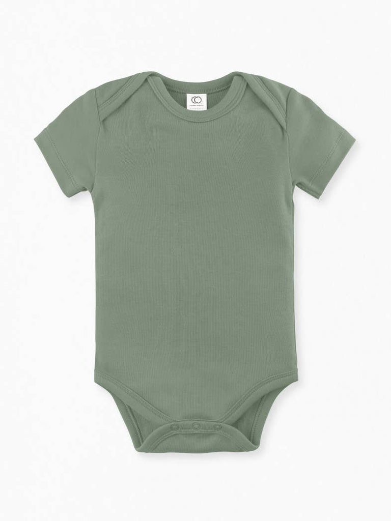 Short Sleeve Classic Bodysuit - Thyme