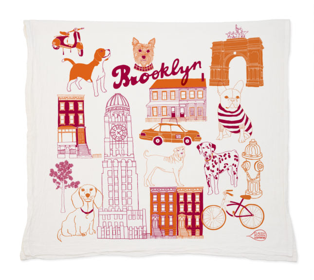 Brooklyn Dogs Tea Towel