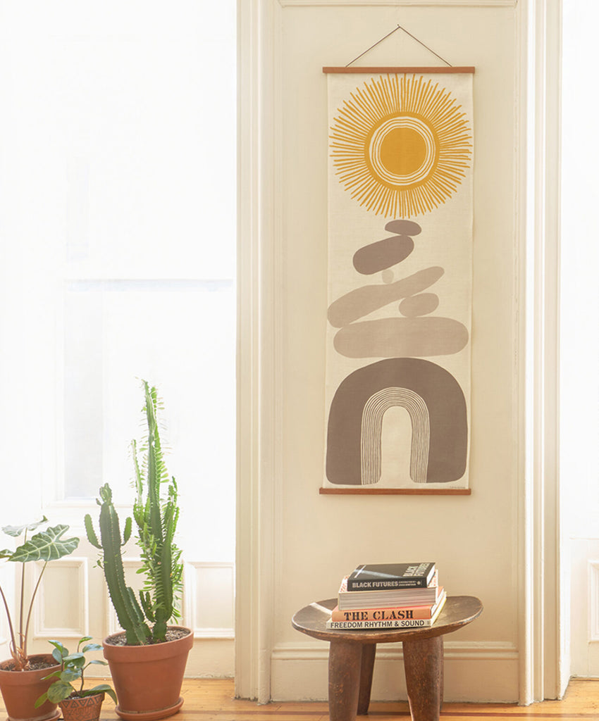 Ebb + Flow Linen Art – Sun