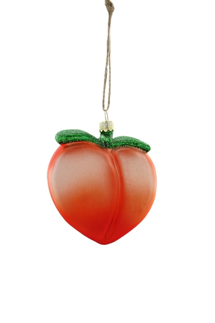 *PEACH EMOJI  Christmas Ornament