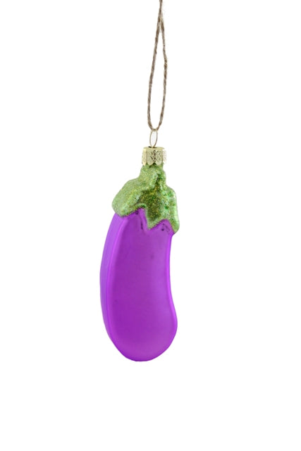 EGGPLANT EMOJI  Christmas Ornament