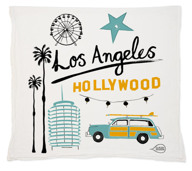 Los Angeles Tea Towel