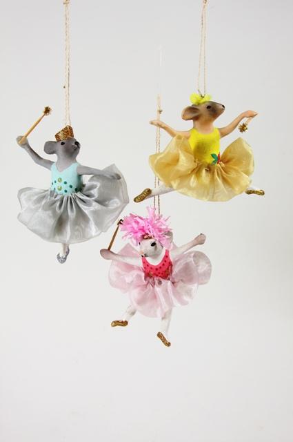 Ballerina Mouse Christmas Ornament