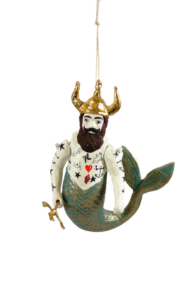 POSEIDON MERMAN Ornament