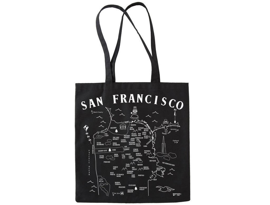 San Francisco Black Everyday Tote