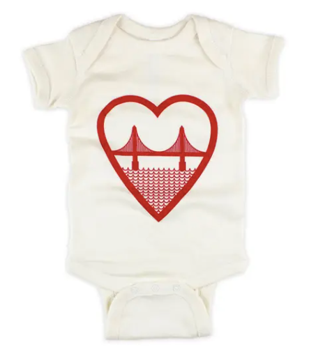 I Heart SF Baby Onesie