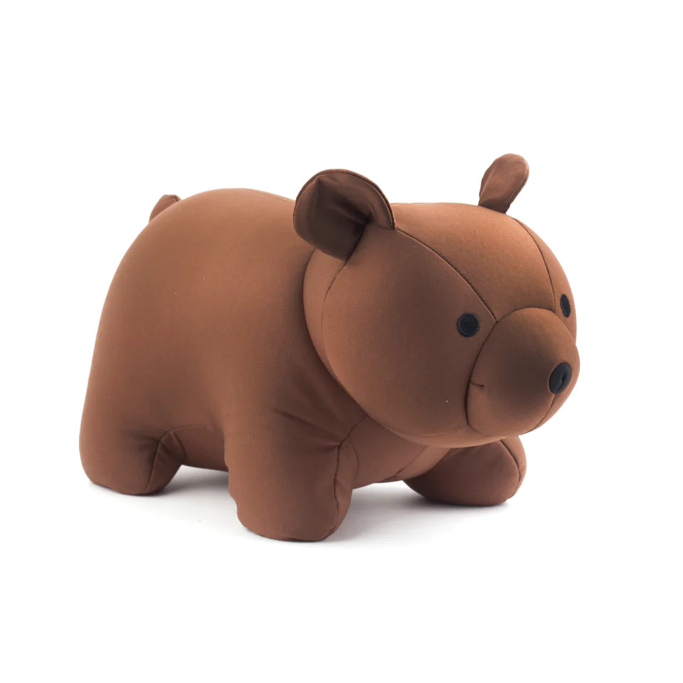 Zip And Flip Bear Head Rest Brown