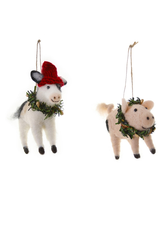 CHRISTMAS ON THE FARM Christmas Ornament