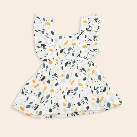 Bloom Ruffled Apron Dress + Bloomer Set