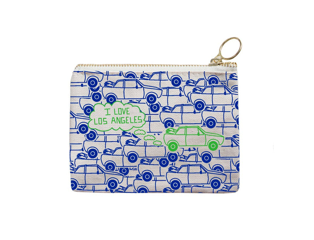 Los Angeles Coin Purses: Blue/Green