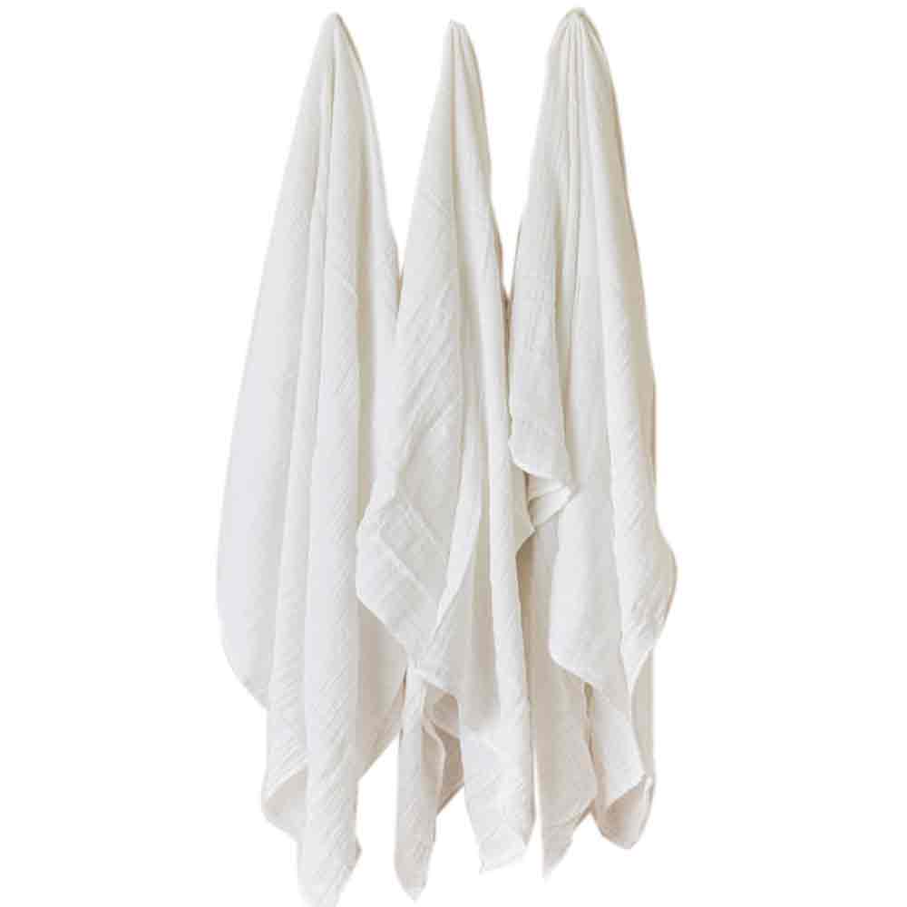 White Cotton Swaddle Set