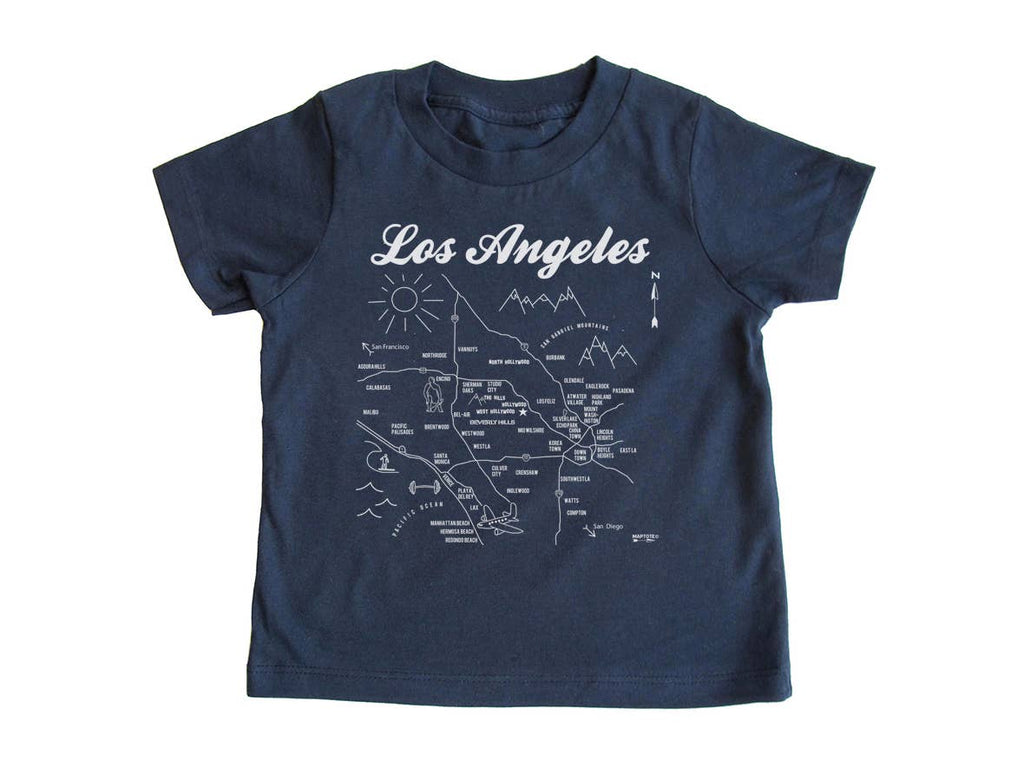 Los Angeles Toddler Tee: 2T / Navy