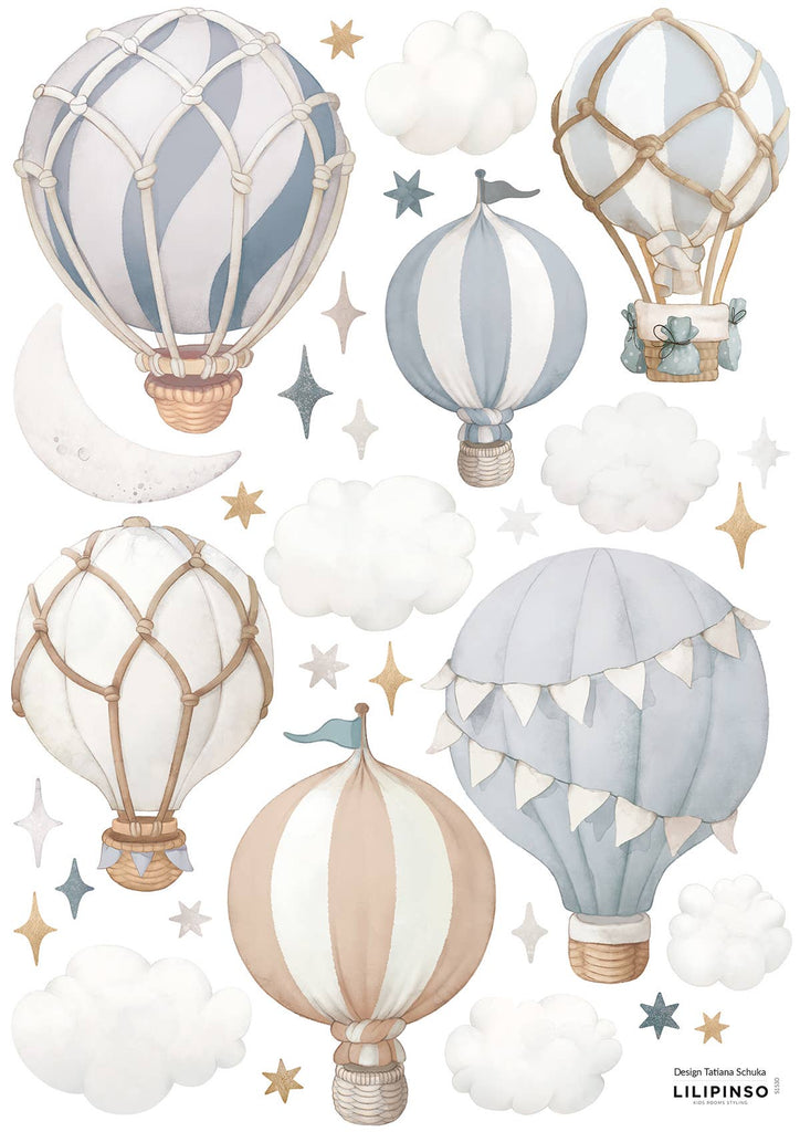 Little Hot Air Balloons Wall Decals