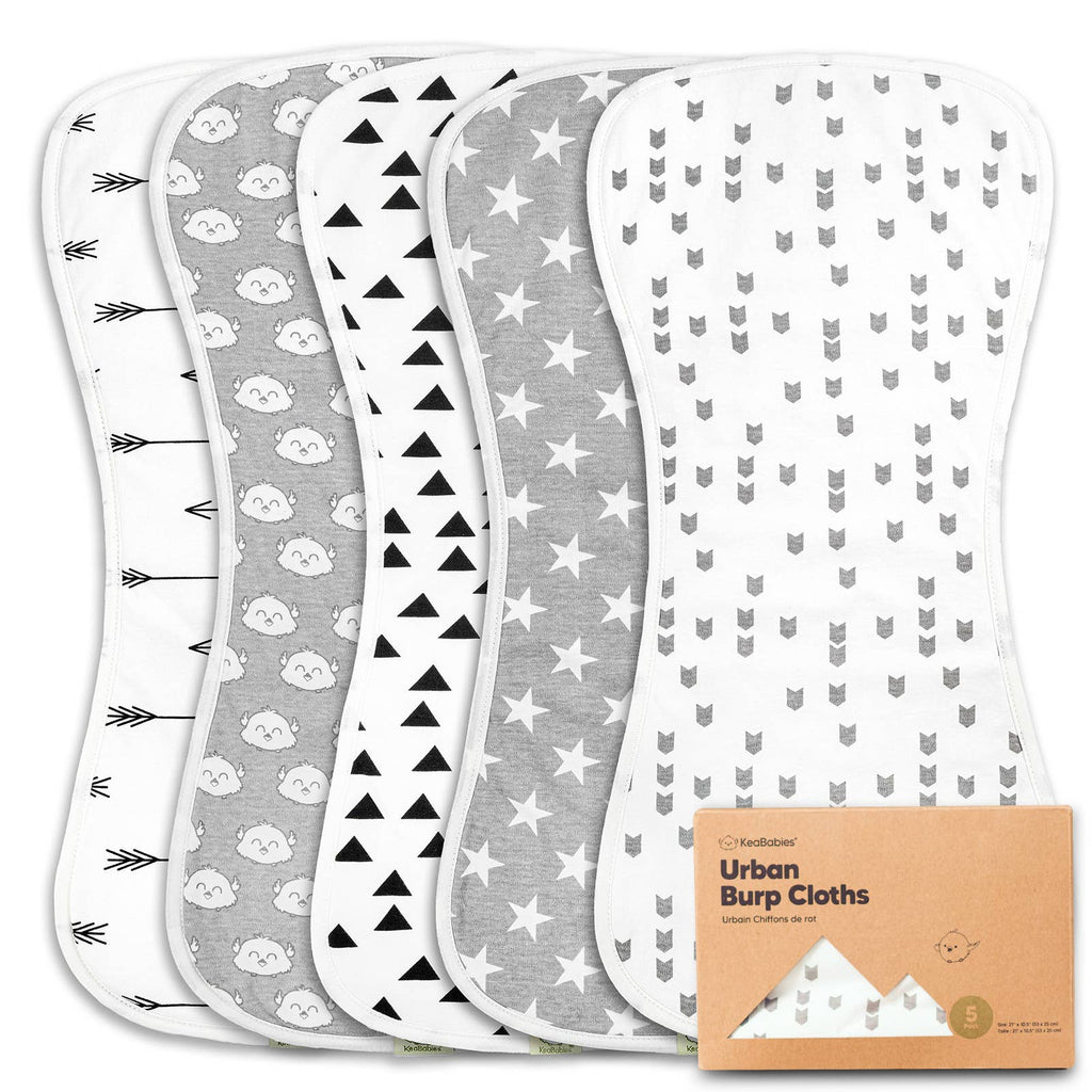 5-Pack Urban Burp Cloths