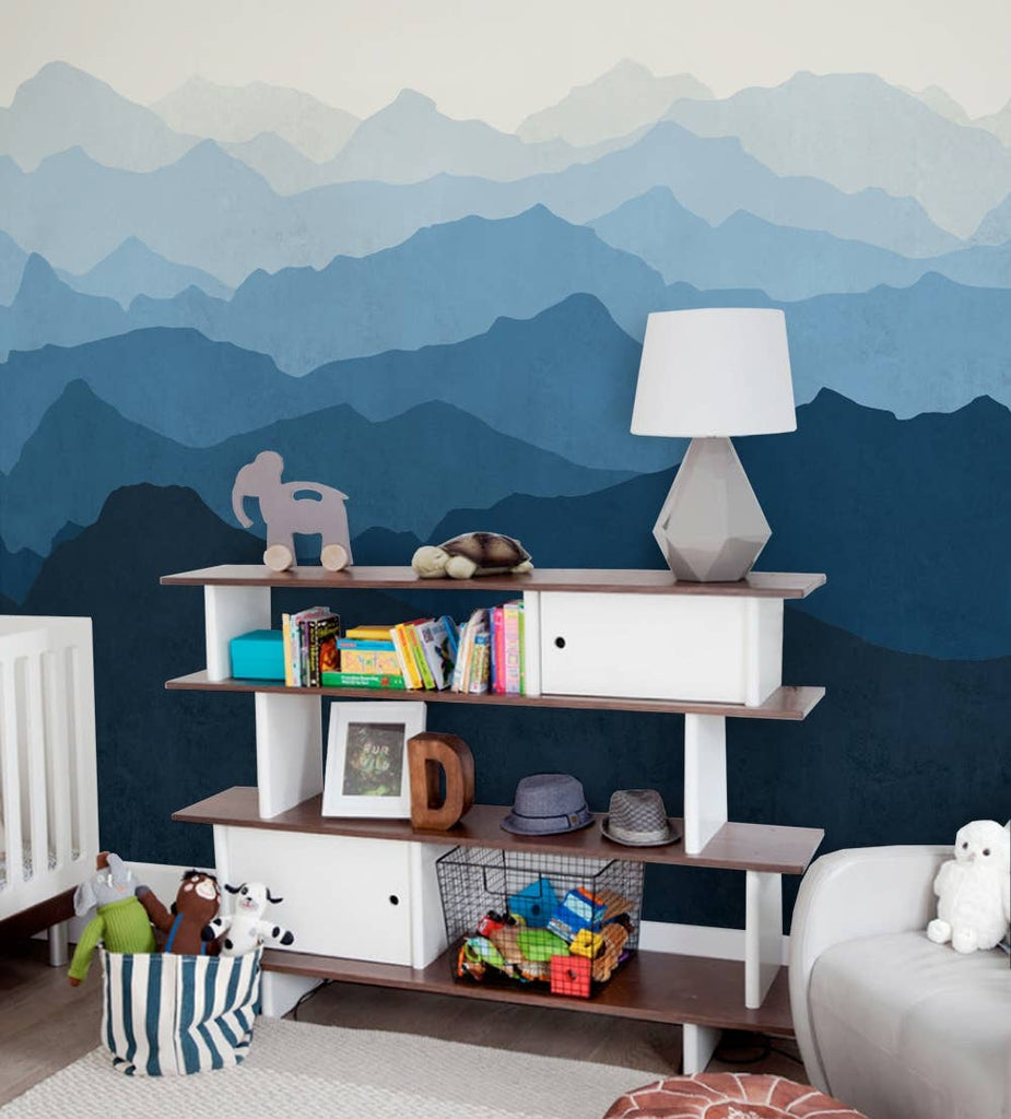 Mountain Mural Wall Art Wallpaper Peel and Stick