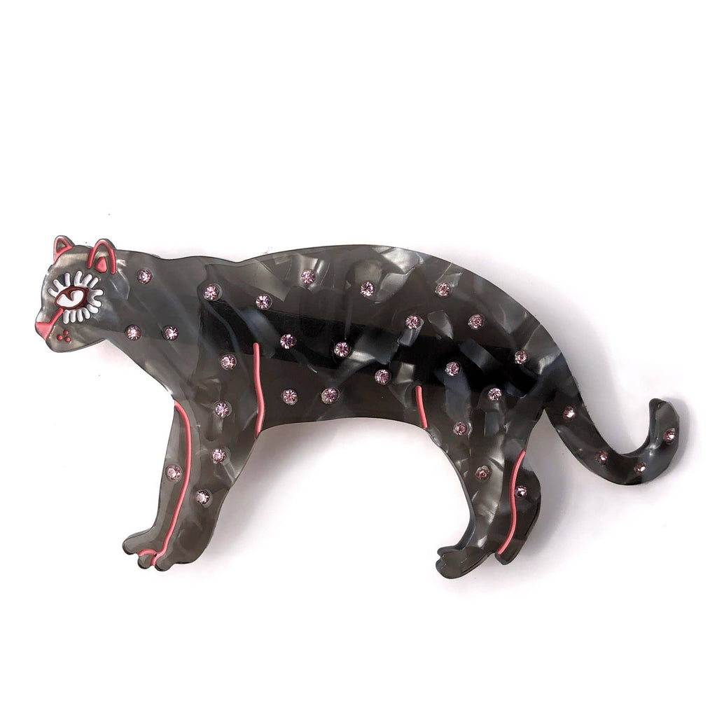 Polka Cat - Hair Barrette