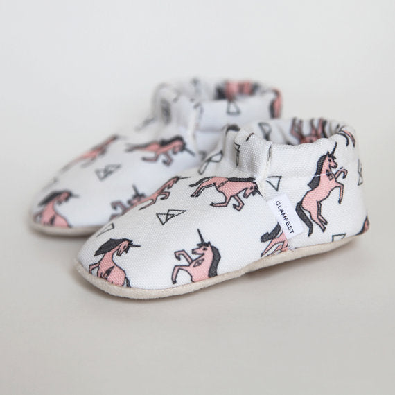 Pink Unicorn Baby Shoes