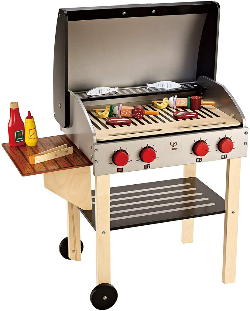 Gourmet Grill and Shish Kabob Wooden Play Kitchen