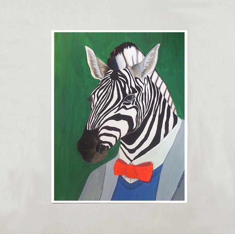 Zebra Art Print