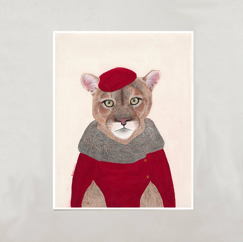 Mountain Lion Art Print