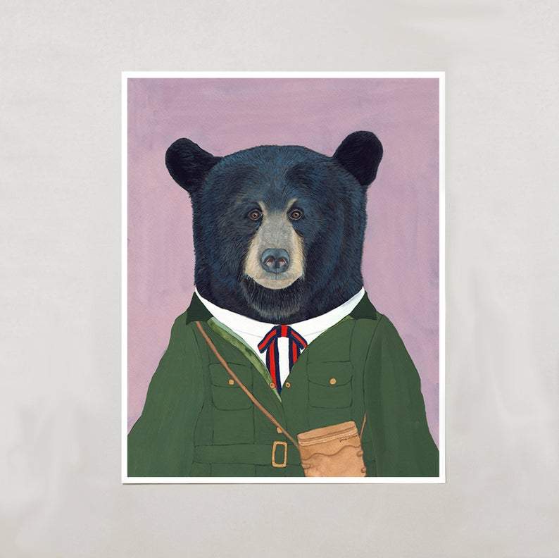 Black Bear Art Print