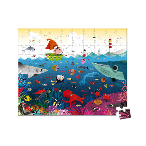 Round Suitcase Puzzle Underwater World