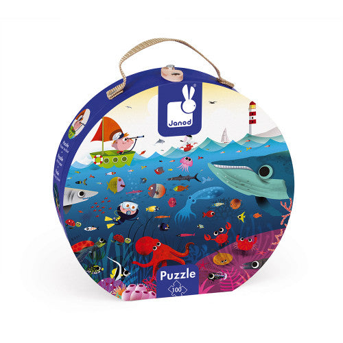 Round Suitcase Puzzle Underwater World