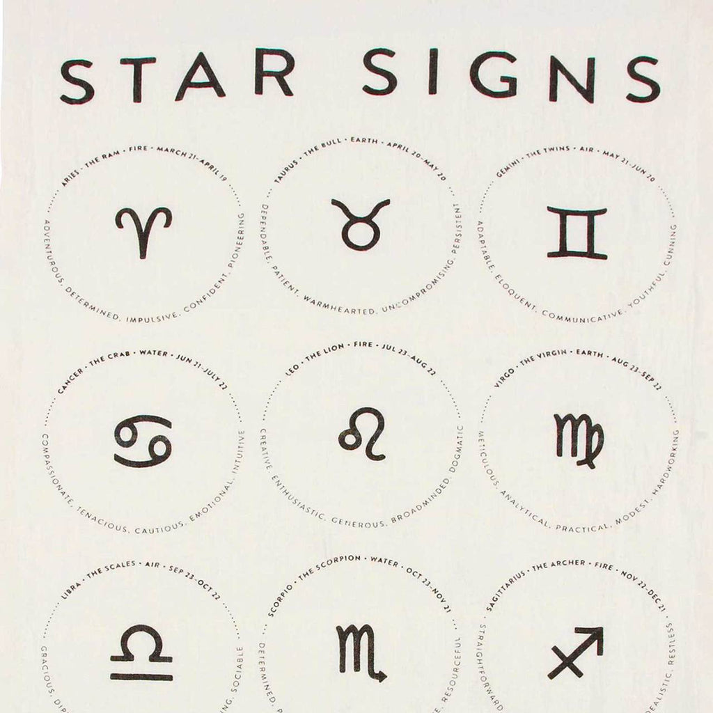 Star Signs Tea Towel